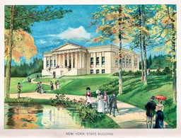 New York State Building 1901 Litho