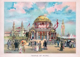 Temple of Music 1901 Litho